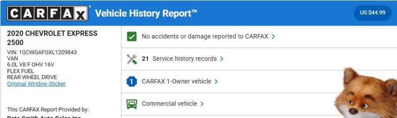 2020 Chevrolet Express 2500