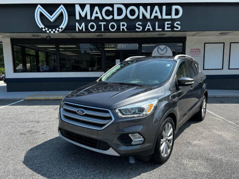 2017 Ford Escape for sale at MacDonald Motor Sales in High Point NC