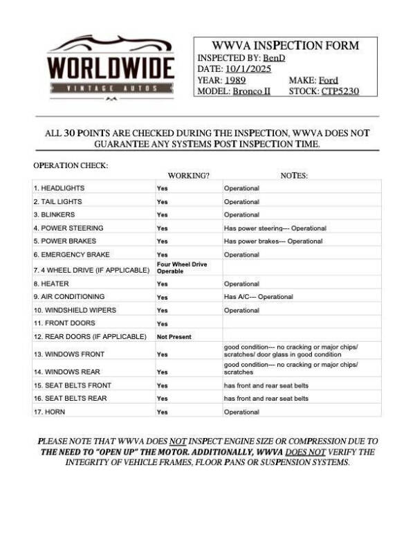 1989 Ford Bronco II