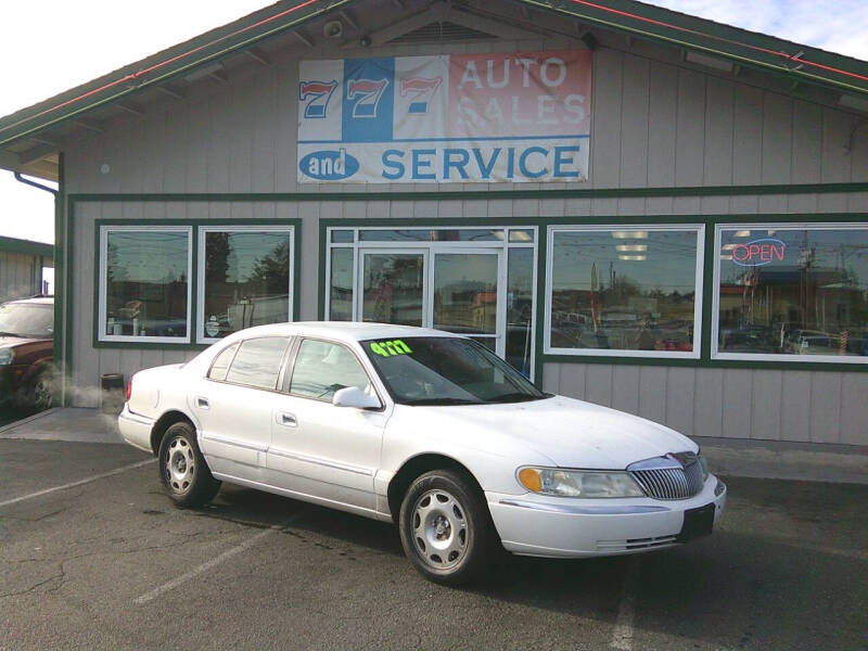 2000 Lincoln Continental for sale at 777 Auto Sales and Service in Tacoma WA