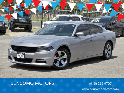 2016 Dodge Charger for sale at BENCOMO MOTORS in El Paso TX