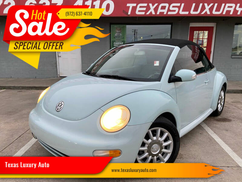2005 Volkswagen New Beetle Convertible for sale at Texas Luxury Auto in Cedar Hill TX