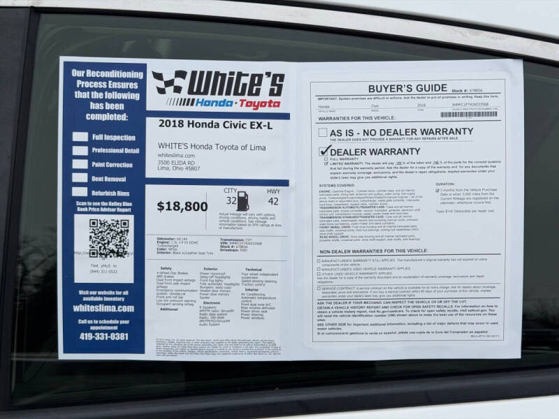 2018 Honda Civic EX-L