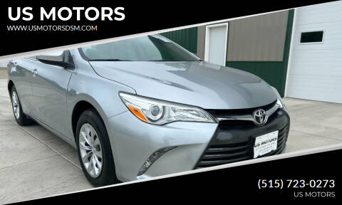 2015 Toyota Camry for sale at US MOTORS in Des Moines IA