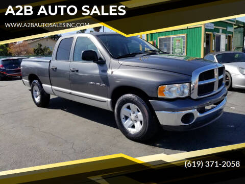 2002 Dodge Ram Pickup 1500 for sale at A2B AUTO SALES in Chula Vista CA