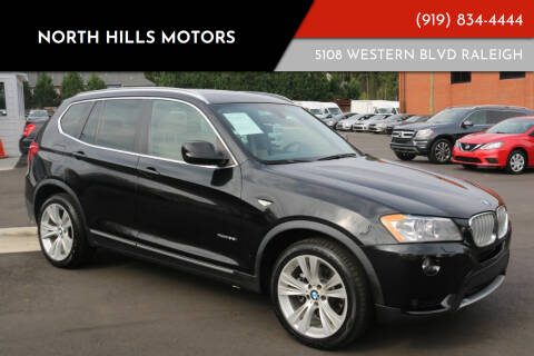 2013 BMW X3 for sale at NORTH HILLS MOTORS in Raleigh NC