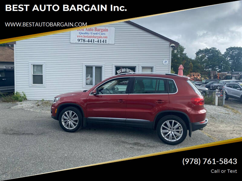2013 Volkswagen Tiguan for sale at BEST AUTO BARGAIN inc. in Lowell MA