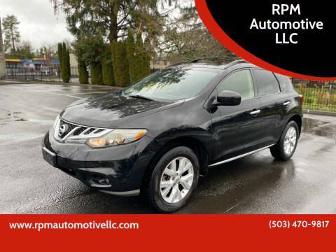 2013 Nissan Murano for sale at RPM Automotive LLC in Portland OR