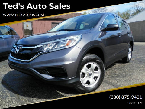 2016 Honda CR-V for sale at Ted's Auto Sales in Louisville OH