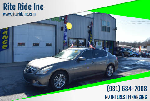 2013 Infiniti G37 Sedan for sale at Rite Ride Inc in Murfreesboro TN