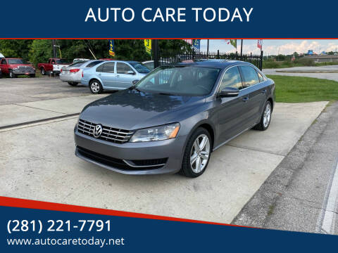 2015 Volkswagen Passat for sale at AUTO CARE TODAY in Spring TX
