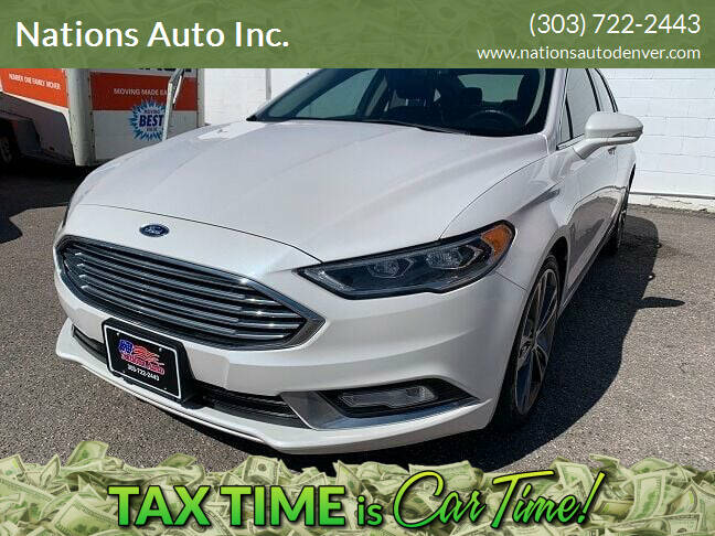 2017 Ford Fusion for sale at Nations Auto Inc. in Denver CO