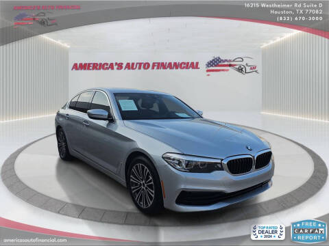 2019 BMW 5 Series for sale at America's Auto Financial in Houston TX