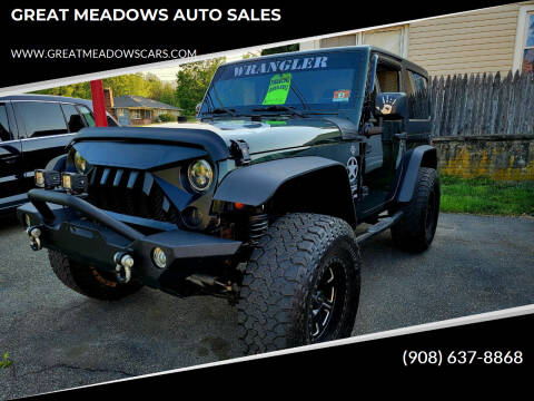 2011 Jeep Wrangler for sale at GREAT MEADOWS AUTO SALES in Great Meadows NJ