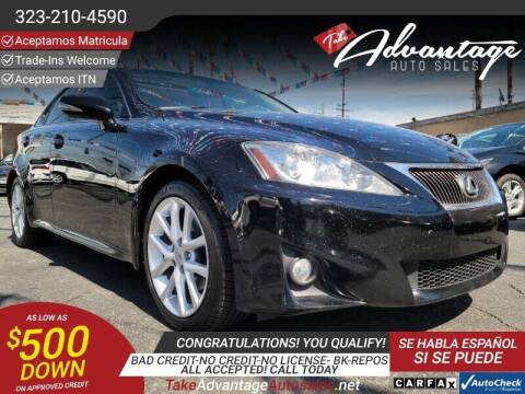 2013 Lexus IS 250 for sale at ADVANTAGE AUTO SALES INC in Bell CA