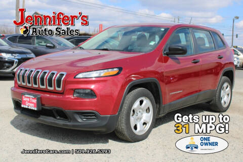 2016 Jeep Cherokee for sale at Jennifer's Auto Sales in Spokane Valley WA