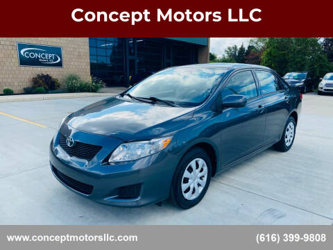 2009 Toyota Corolla for sale at Concept Motors LLC in Holland MI