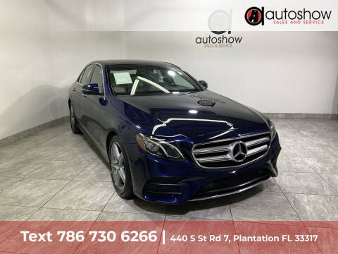 2019 Mercedes-Benz E-Class for sale at AUTOSHOW SALES & SERVICE in Plantation FL