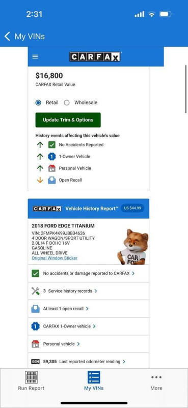 2018 Ford Edge Titanium