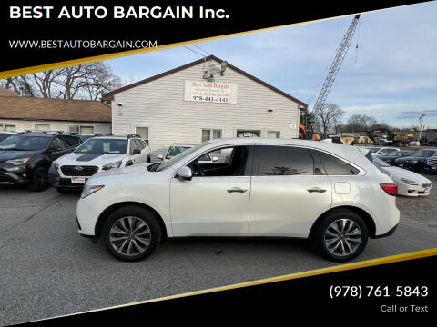 2015 Acura MDX for sale at BEST AUTO BARGAIN inc. in Lowell MA