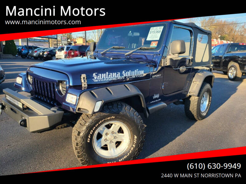 2006 Jeep Wrangler for sale at Mancini Motors in Norristown PA