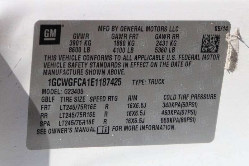 2014 Chevrolet Express 2500