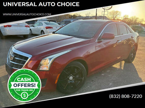 2015 Cadillac ATS for sale at UNIVERSAL AUTO CHOICE in Houston TX