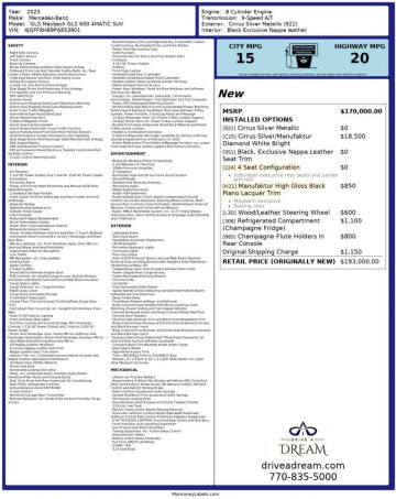 2023 Mercedes-Benz GLS Mercedes-Maybach GLS 600 4MATIC