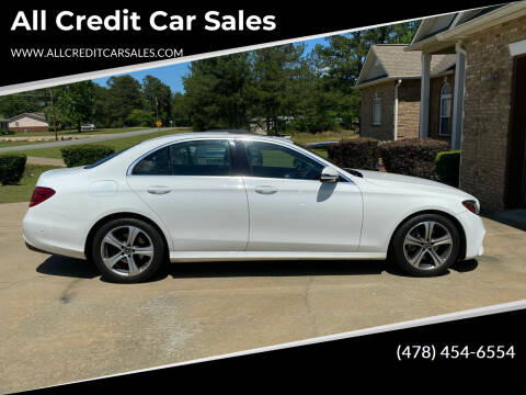 2018 Mercedes-Benz E-Class for sale at All Credit Car Sales in Milledgeville GA