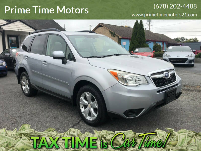 2014 Subaru Forester for sale at Prime Time Motors in Marietta GA