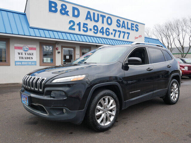 2016 Jeep Cherokee for sale at B & D Auto Sales Inc. in Fairless Hills PA
