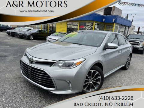 2018 Toyota Avalon for sale at A&R MOTORS in Baltimore MD