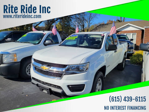 2017 Chevrolet Colorado for sale at Rite Ride Inc in Murfreesboro TN