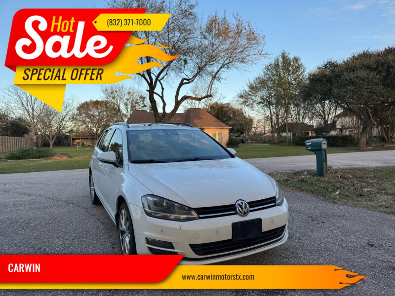 2016 Volkswagen Golf SportWagen for sale at CARWIN in Katy TX