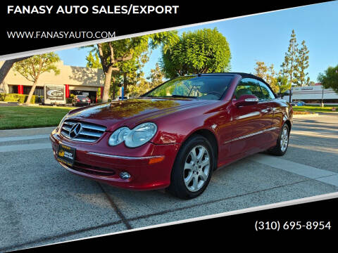 2004 Mercedes-Benz CLK for sale at FANASY AUTO SALES/EXPORT in Yorba Linda CA