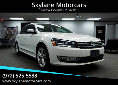 2013 Volkswagen Passat for sale at Skylane Motorcars in Carrollton TX