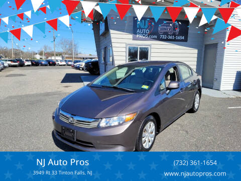2012 Honda Civic for sale at NJ Auto Pros in Tinton Falls NJ