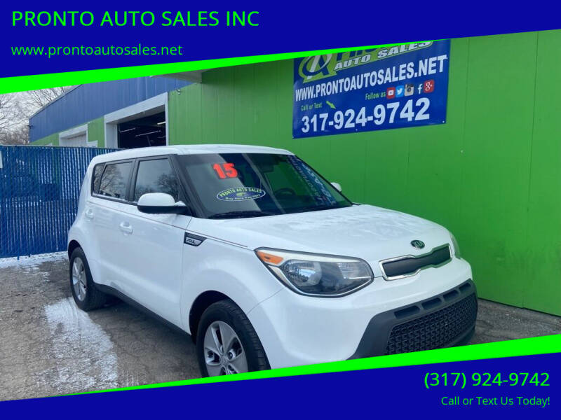 2015 Kia Soul for sale at PRONTO AUTO SALES INC in Indianapolis IN