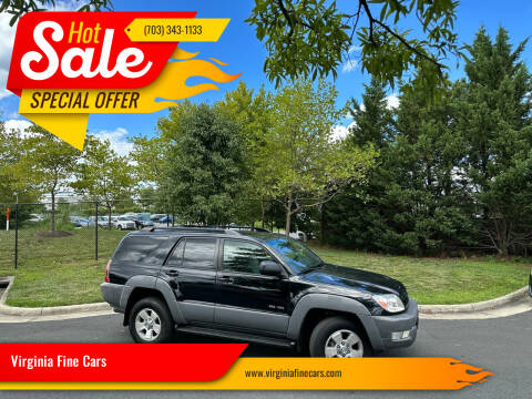 2003 Toyota 4Runner for sale at Virginia Fine Cars in Chantilly VA