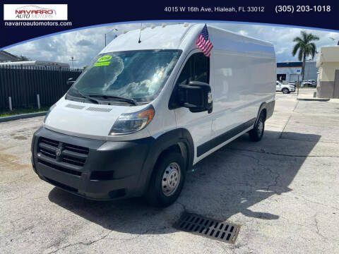 2018 RAM ProMaster for sale at Navarro Auto Motors in Hialeah FL