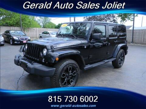 2017 Jeep Wrangler Unlimited for sale at Gerald Auto Sales in Joliet IL