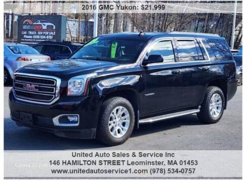 2016 GMC Yukon for sale at United Auto Sales & Service Inc in Leominster MA