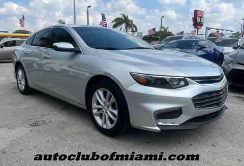 2018 Chevrolet Malibu for sale at AUTO CLUB OF MIAMI, INC in Miami FL