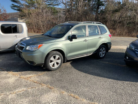 2016 Subaru Forester for sale at Route 102 Auto Sales  and Service - Route 102 Auto Sales and Service in Lee MA