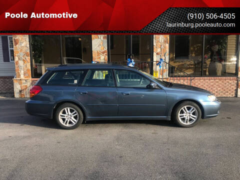 2005 Subaru Legacy for sale at Poole Automotive in Laurinburg NC