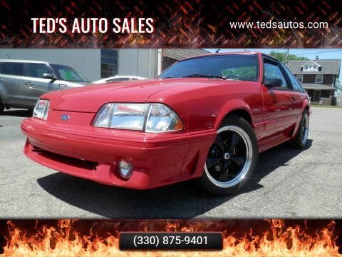 1993 Ford Mustang for sale at Ted's Auto Sales in Louisville OH