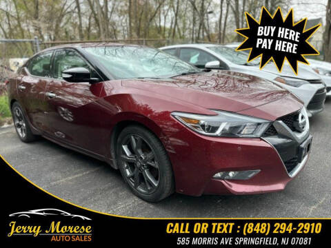 2016 Nissan Maxima for sale at Jerry Morese Auto Sales LLC in Springfield NJ