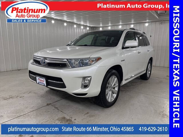 2011 Toyota Highlander Hybrid for sale at Platinum Auto Group Inc. in Minster OH