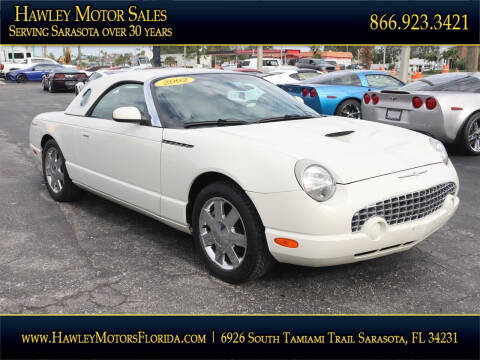 2002 Ford Thunderbird for sale at Hawley Motor Sales in Sarasota FL