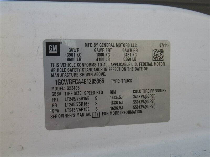 2014 Chevrolet Express 2500